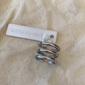 NWT Ann Taylor 3 Stack Ring Adjustable Size (One size fits all)
